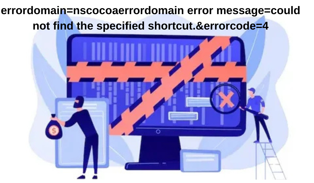 errordomain=nscocoaerrordomain error message=could not find the specified shortcut.&errorcode=4